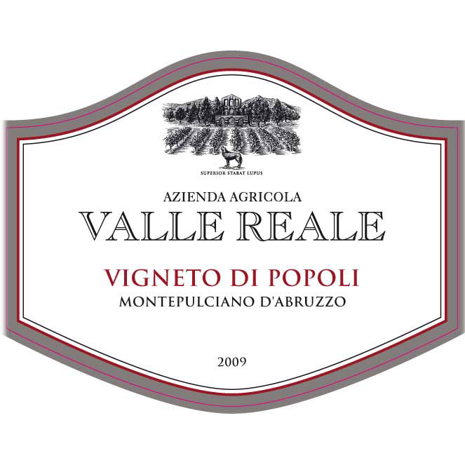 Valle Reale Montepulciano d'Abruzzo Vigneto di Popoli 2016
