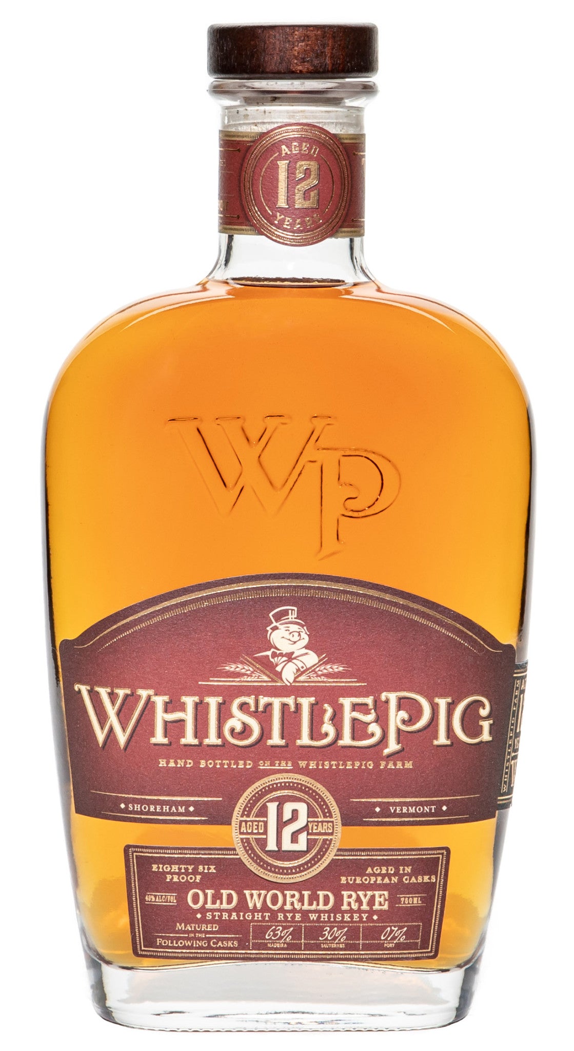 Whistlepig 10 Year Straight Rye 750mL
