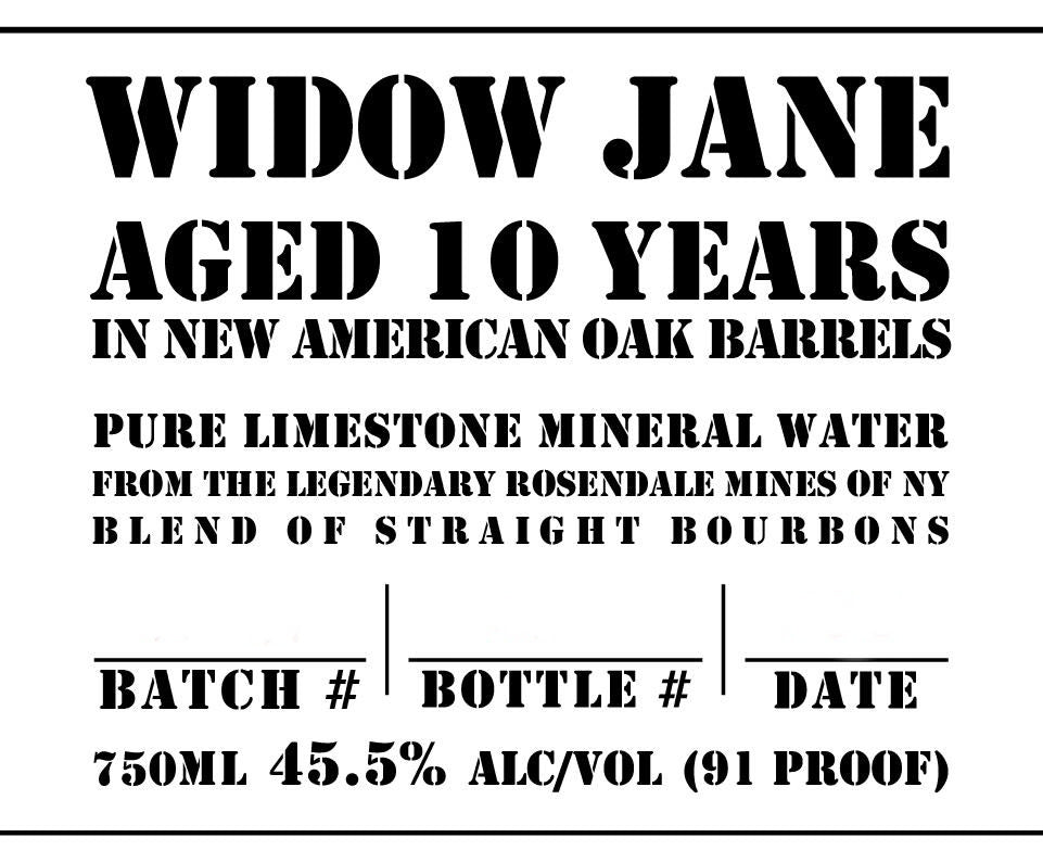 Widow Jane Baby Jane Bourbon 750ml
