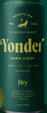 Yonder Dry Hard Cider 16oz Can