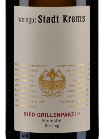 Stadt Krems Ried Grillenparz 1.ÕTW Riesling 2022