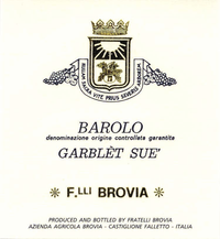 Brovia Barolo Garblet Sue 2018