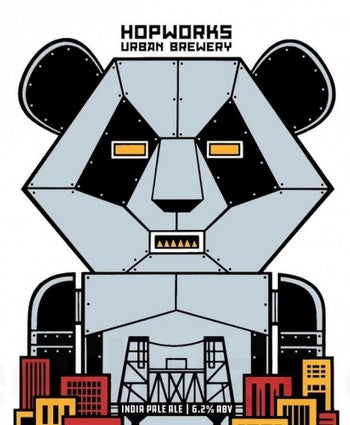 Hopworks Robot Panda 12oz Can