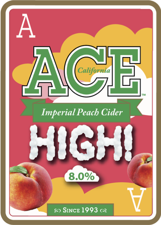 Ace High Imperial Peach Cider 12oz Can