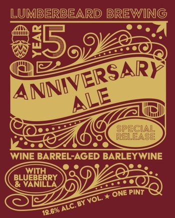 Lumberbeard Wine Barrel Anniversary Barleywine 16oz Can