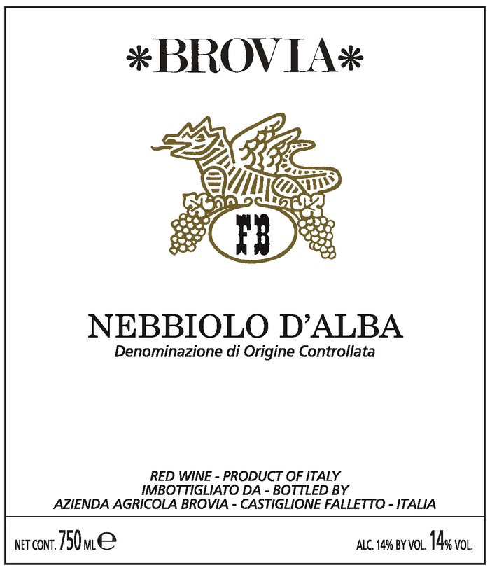 Brovia Nebbiolo d'Alba Valmaggione 2017