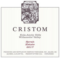 Cristom Estate Syrah 2016
