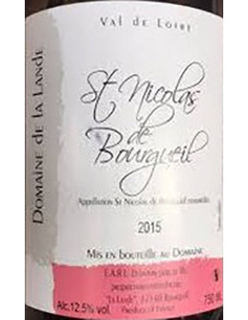 Domaine de la Lande Saint Nicolas de Bourgueil 2015