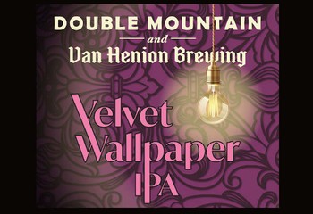 Double Mountain Van Henion Velvet Wallpaper 500mL Bottle