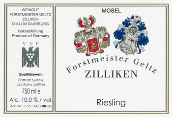 Zilliken Forstmeister Geltz Mosel Riesling 2020
