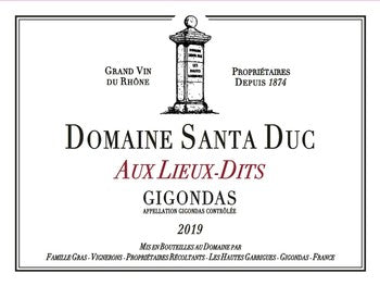 Domaine Santa Duc Aux Lieux Dits Gigondas 2021