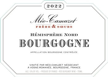 Meo-Camuzet Freres & Soeurs Bourgogne Rouge Hemisphere Nord 2022