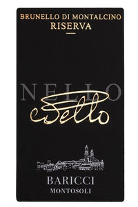 Baricci Montosoli Brunello di Montalcino Nello Riserva 2019