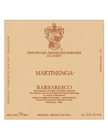 Marchesi di Gresy Barbaresco Camp Gros Martinenga 2018