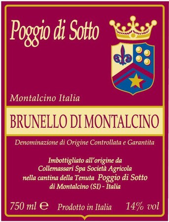 Poggio di Sotto Brunello di Montalcino 2019