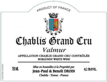 Jean-Paul & Benoit Droin Chablis Grand Cru Valmur 2022