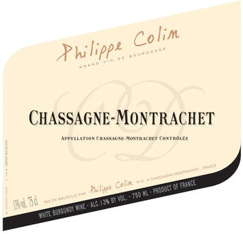 Philippe Colin Chassagne-Montrachet 1er Cru Remily 2022