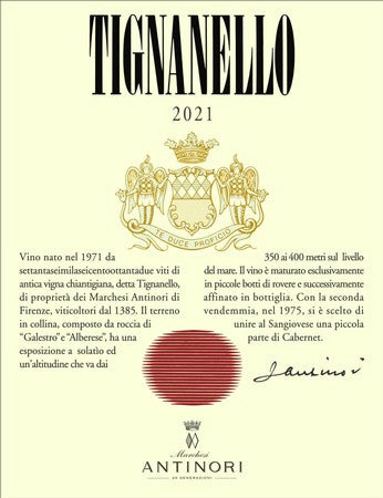 Tignanello 2021 Ounce Pour