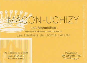 Heritiers du Comte Lafon Macon-Uchizy Les Maranches 2021