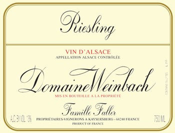 Domaine Weinbach Alsace Riesling 2022