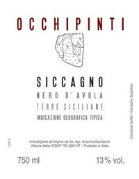 Arianna Occhipinti Siccagno Nero d'Avola 2022
