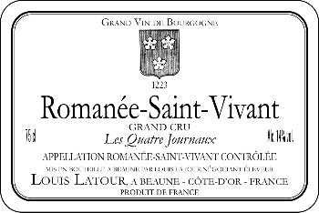 Louis Latour Romanee-Saint-Vivant Grand Cru Les Quatre Journaux 1996