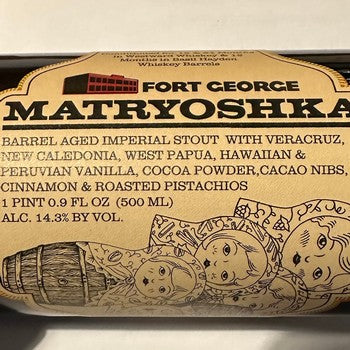Fort George Vanilla Cinnamon Cocoa Pistachio Matryoshka 2025 500mL Bottle