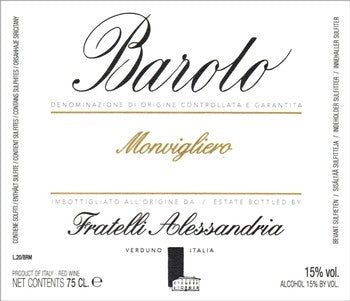 Fratelli Alessandria Barolo Monvigliero 2020