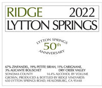 Ridge Lytton Springs Red Blend 2022