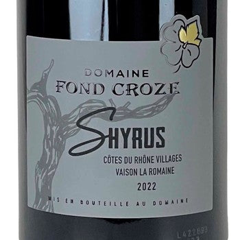 Domaine Fond Croze Villages Vaison-la-Romaine Shyrus 2022