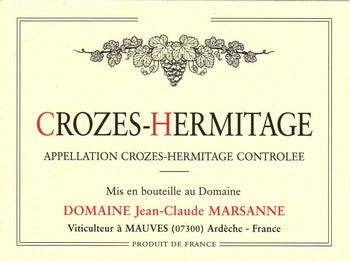 Domaine Jean-Claude Marsanne Crozes-Hermitage Rouge 2020