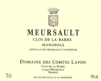 Domaine des Comtes Lafon Meursault Clos de la Barre 2021