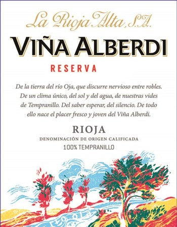 La Rioja Alta Vina Alberdi Reserva Tinto 2020