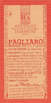Paolo Bea Sagrantino Secco di Montefalco Vigneto Pagliaro 2019