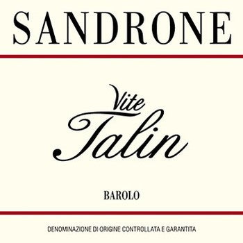 Luciano Sandrone Vite Talin Barolo 2018