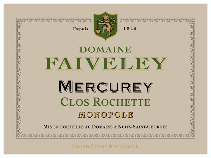 Faiveley Mercurey Blanc Clos Rochette Monopole 2020