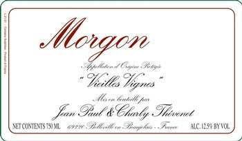 Jean-Paul et Charly Thevenet Morgon Vieilles Vignes 2023