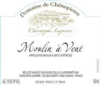 Christophe Lapierre Domaine de Chenepierre Moulin-a-Vent 2021
