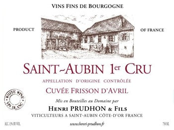 Domaine Henri Prudhon Saint-Aubin Premier Cru Cuvee Frisson d'Avril 2021