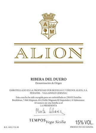 Vega Sicilia Alion 2020